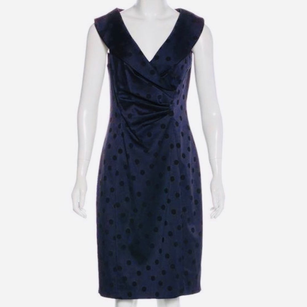 KAY UNGER Polka Dot Knee-Length Dress